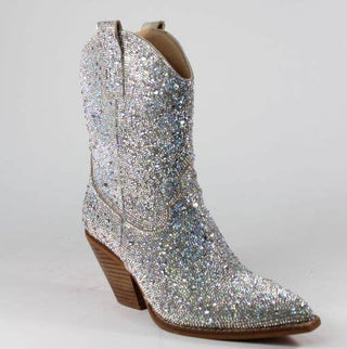 Sparkling Rhinestone Boots