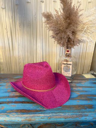 Sequin Cowboy Hat with Suede String