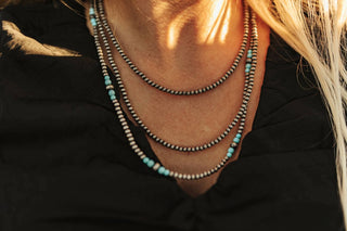 Pearl and Turquoise Layered Necklace