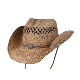 John Stone Western Raffia Cowboy Hat