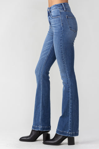 Chic & Comfortable High Rise Bootcut Jeans