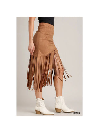 Western Fringe Skirt