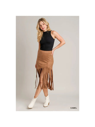 Western Fringe Skirt