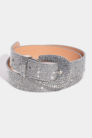 Wide Rhinestone Belt