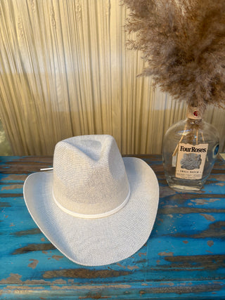 Sequin Cowboy Hat with Suede String