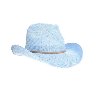 Sequin Cowboy Hat with Suede String