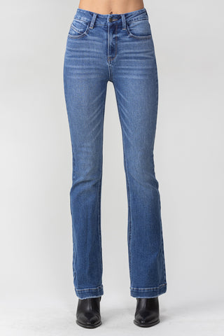 Chic & Comfortable High Rise Bootcut Jeans