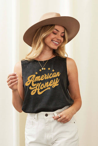 American Honey Mineral Graphic Tank Top