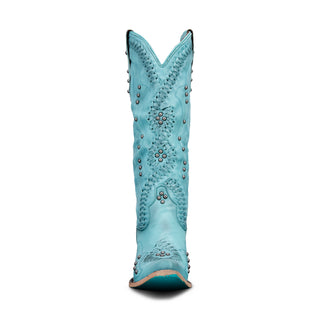 Turquoise Blaze Cossette Handmade Cowboy Boots