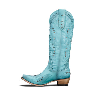 Turquoise Blaze Cossette Handmade Cowboy Boots