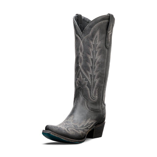 Lexington Distressed Black Handmade Cowboy Boots