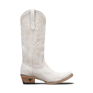 Lexington Crackle White Handmade Cowboy Boots