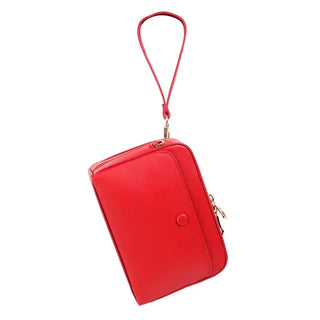 Leather Red Clutch Crossbody