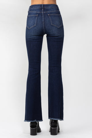 Dark Wash High Rise Flare Jeans