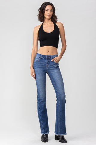 Mid Rise Flare Jeans with Side Detail (Lainey Wilson Inspired)