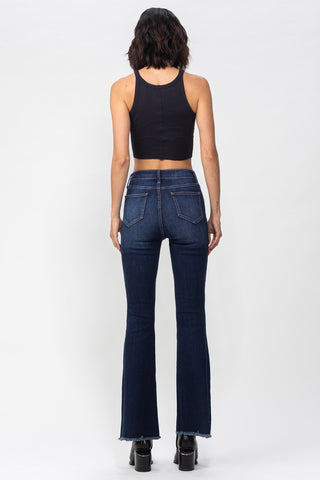 Dark Wash High Rise Flare Jeans