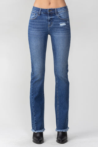 Mid Rise Flare Jeans with Side Detail (Lainey Wilson Inspired)