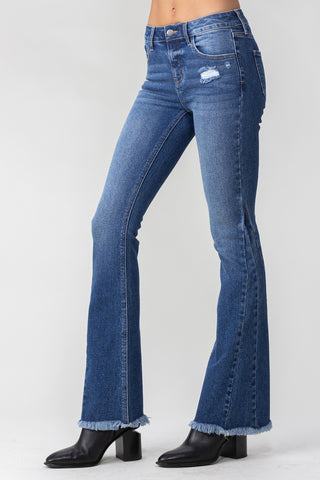 Mid Rise Flare Jeans with Side Detail (Lainey Wilson Inspired)