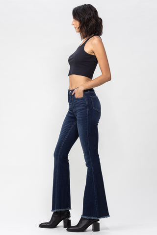 Dark Wash High Rise Flare Jeans