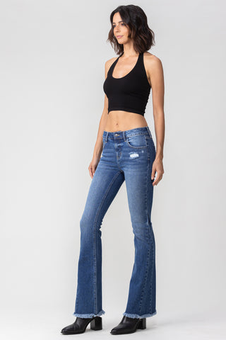 Mid Rise Flare Jeans with Side Detail (Lainey Wilson Inspired)