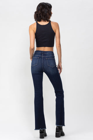 Dark Wash High Rise Flare Jeans